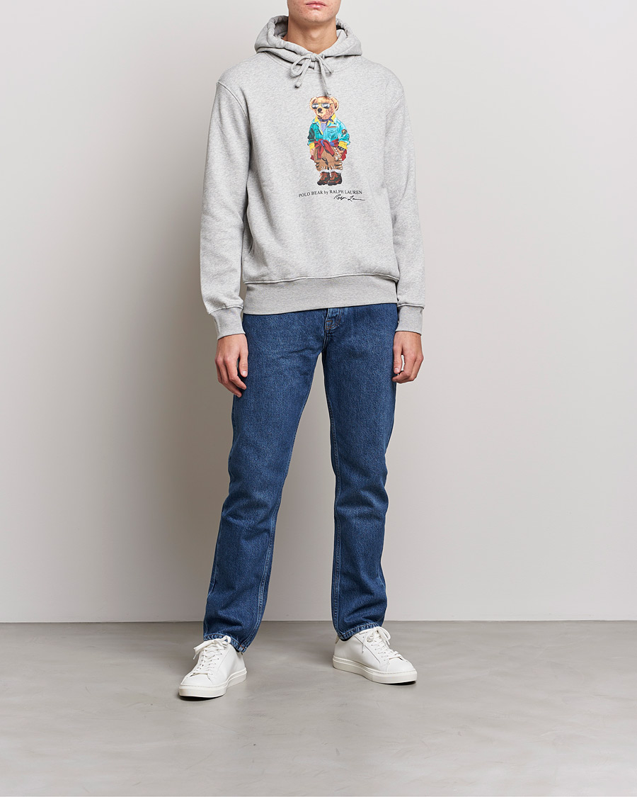 Men | Sweaters & Knitwear | Polo Ralph Lauren | Magic Fleece Printed Bear Hoodie Andover Heather
