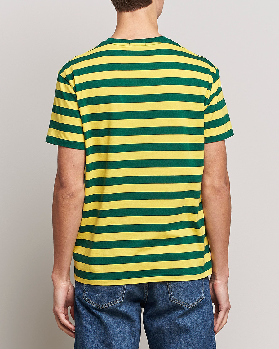 Men | T-Shirts | Polo Ralph Lauren | Striped Crew Neck T-Shirt Lemon/Green