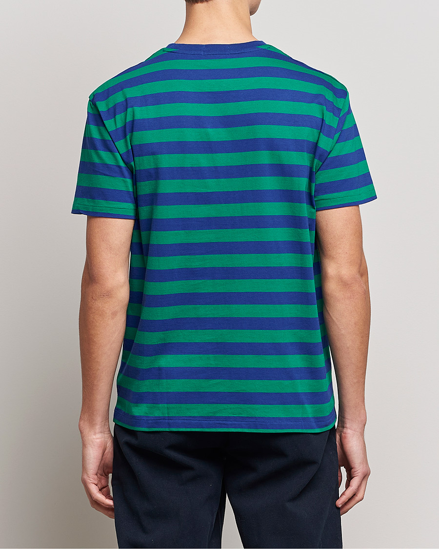 Men | T-Shirts | Polo Ralph Lauren | Striped Crew Neck T-Shirt Green/Navy