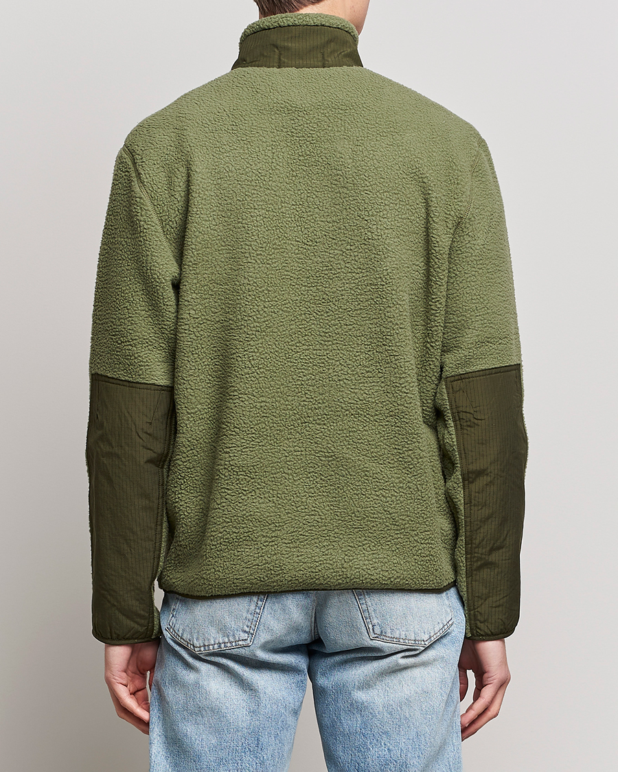 Men | Sweaters & Knitwear | Polo Ralph Lauren | Curly Sherpa Half Zip Company Olive