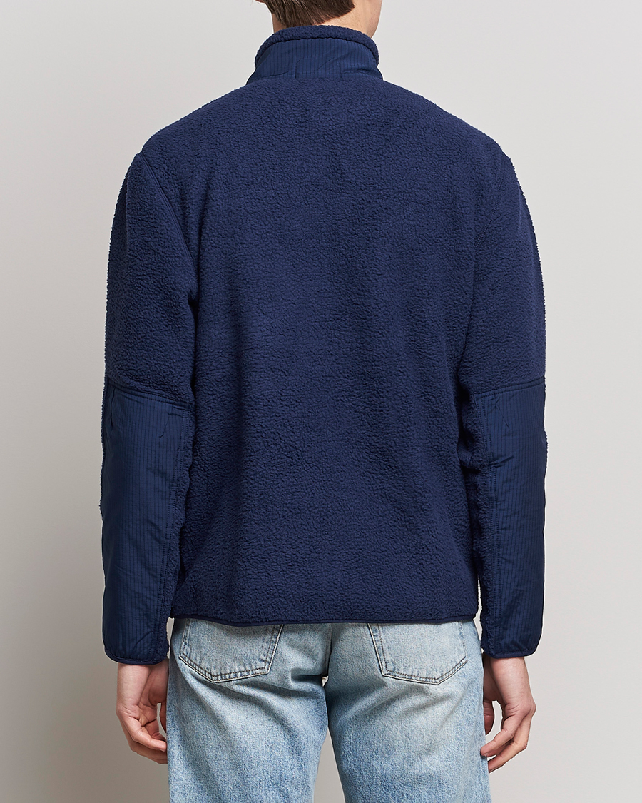 Men | Sweaters & Knitwear | Polo Ralph Lauren | Curly Sherpa Half Zip Newport Navy