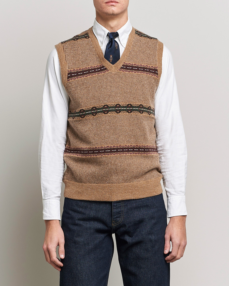 Men | Pullovers | Polo Ralph Lauren | Wool Fairisle Vest Camel
