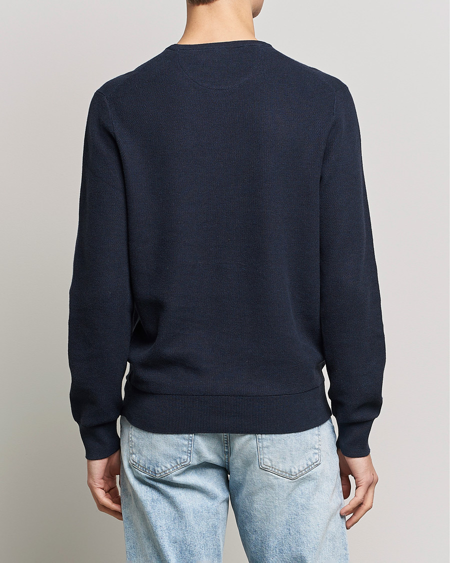 Men | Sweaters & Knitwear | Polo Ralph Lauren | Textured Crew Neck Sweater Navy Heather