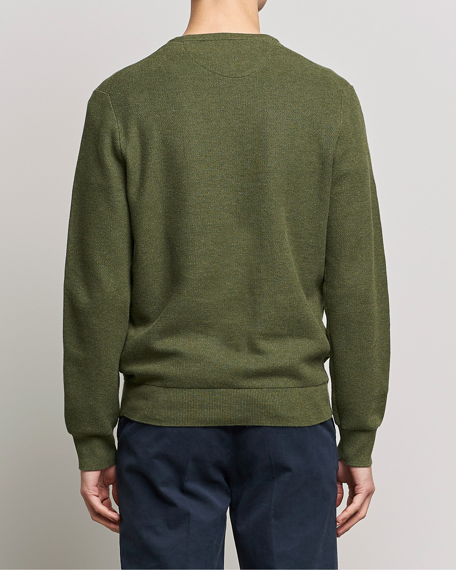 Men | Sweaters & Knitwear | Polo Ralph Lauren | Textured Knitted Crew Neck Olive Heather