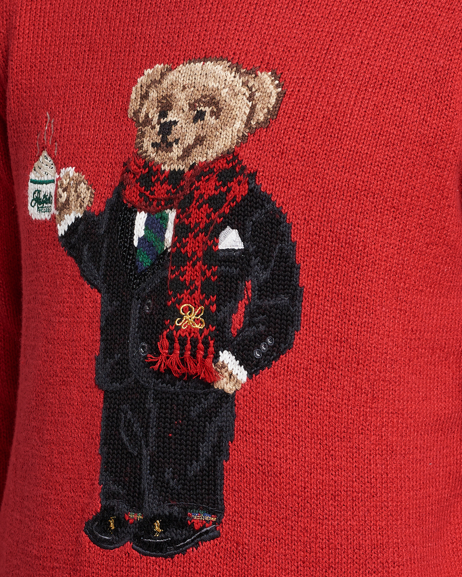 Men | Sweaters & Knitwear | Polo Ralph Lauren | Lunar New Year Bear Knitted Sweater Red