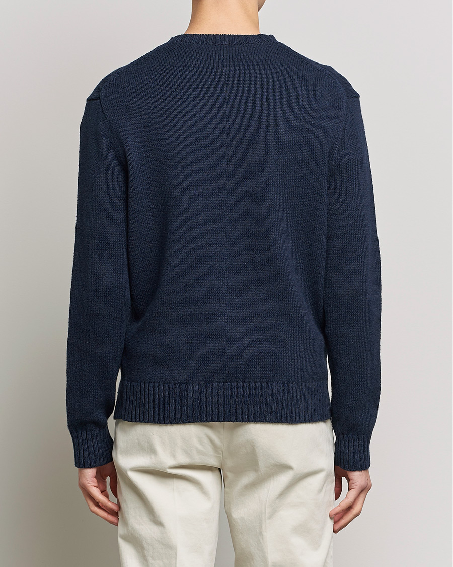 Men | Sweaters & Knitwear | Polo Ralph Lauren | Flag Bear Knitted Sweater Navy