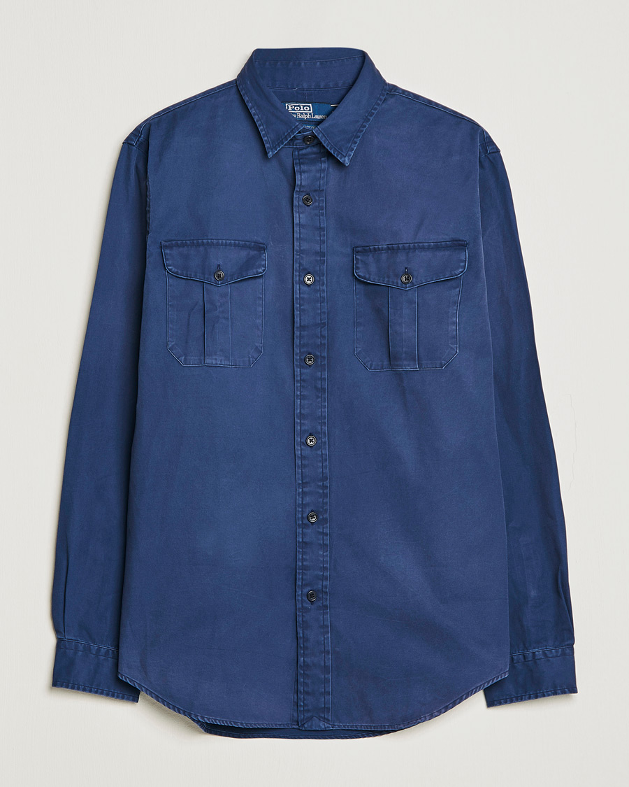 Men | Shirts | Polo Ralph Lauren | Classic Fit Twill Shirt Newport Navy