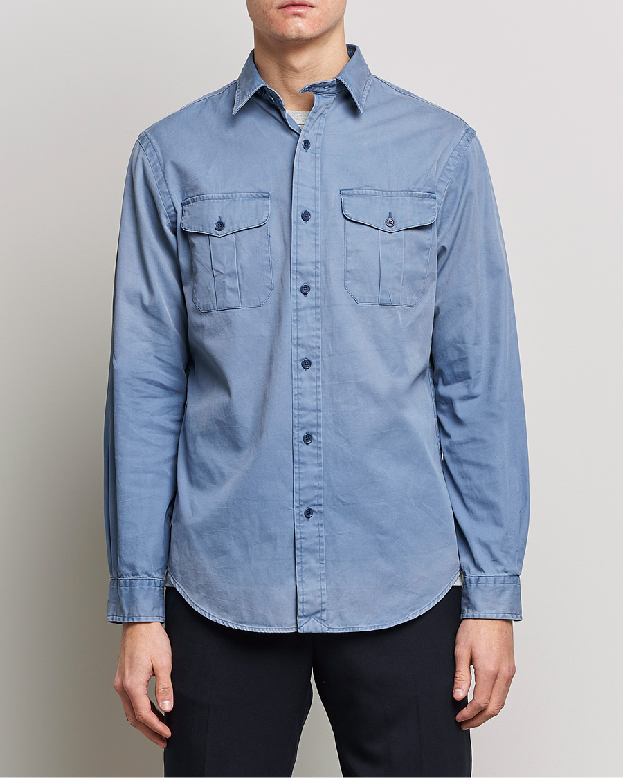 Men |  | Polo Ralph Lauren | Classic Fit Twill Shirt Carson Blue