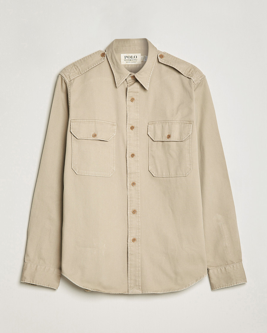 Men | Shirts | Polo Ralph Lauren | Twill Safari Pocket Overshirt Khaki
