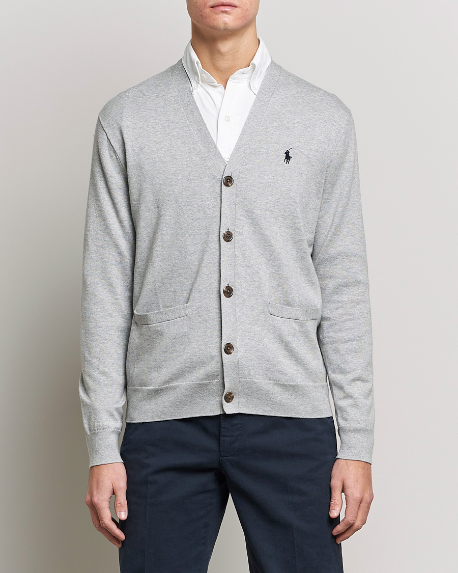 Men | Sweaters & Knitwear | Polo Ralph Lauren | Cotton Cardigan Andover Heather