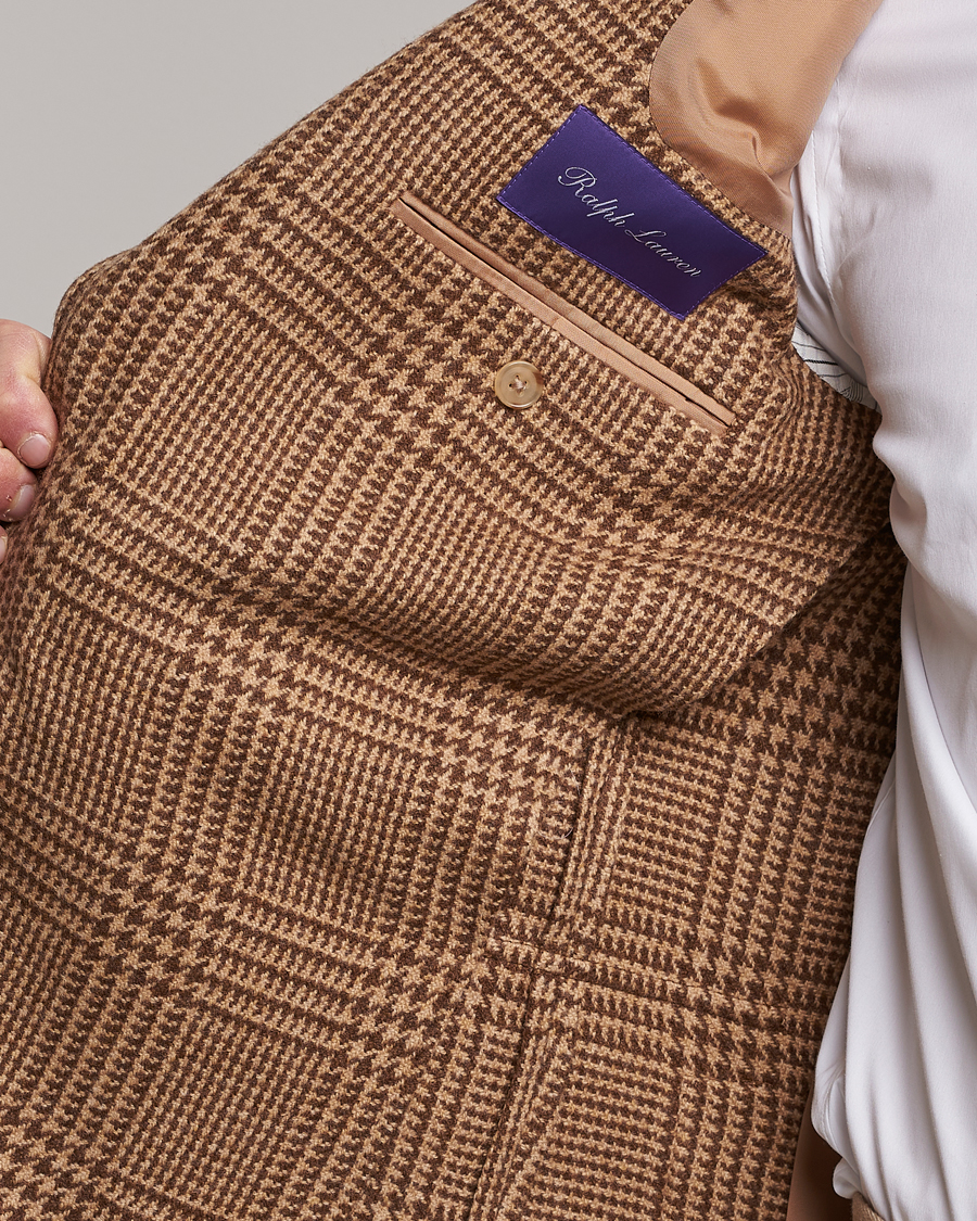 Men | Blazers | Ralph Lauren Purple Label | Glenplaid Sportcoat Beige/Brown