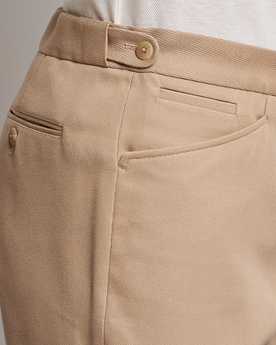 Men | Trousers | Ralph Lauren Purple Label | Cavalry Twill Trousers Tan