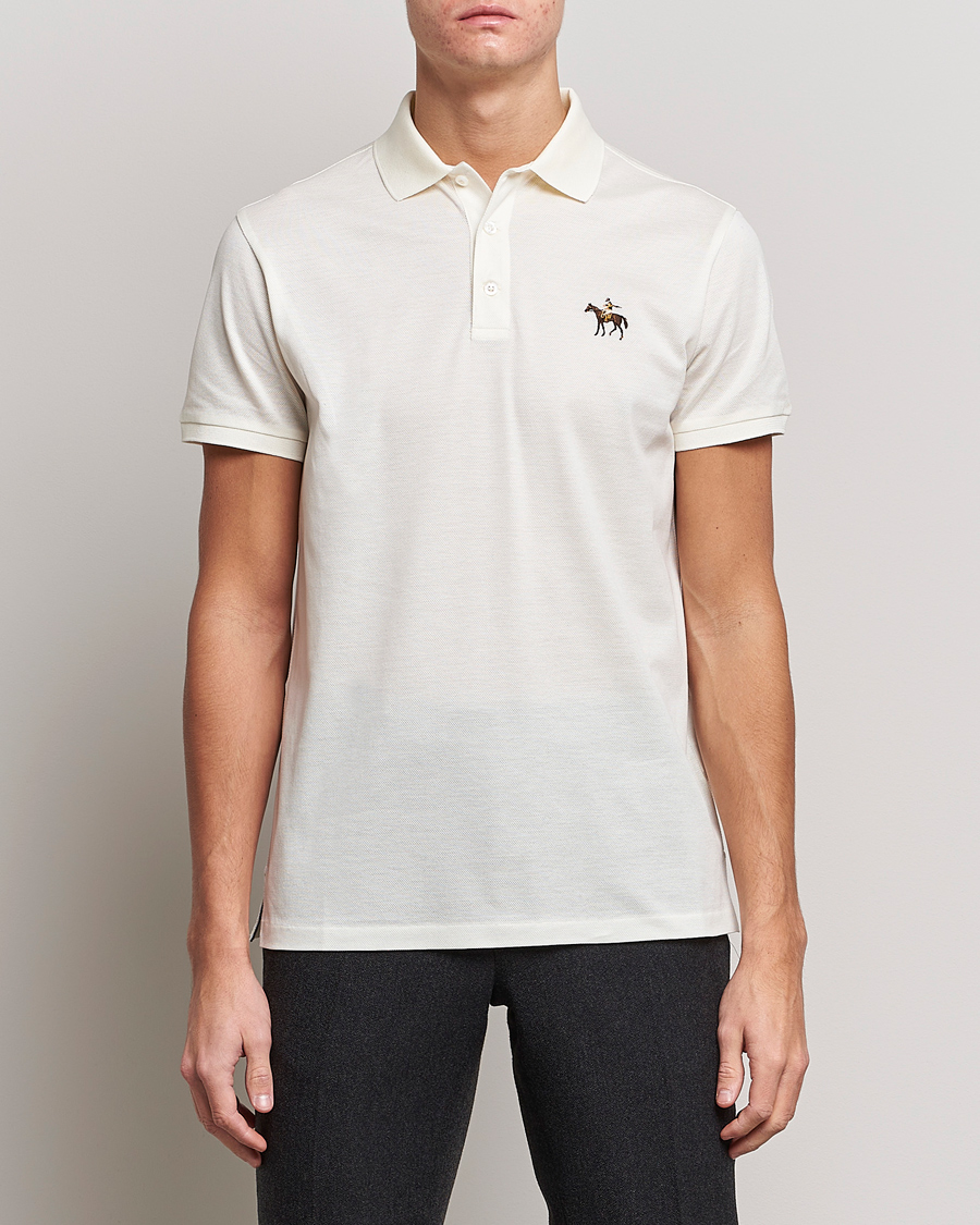 Ralph Lauren Purple Label Mercerized Cotton Polo Classic Cream at