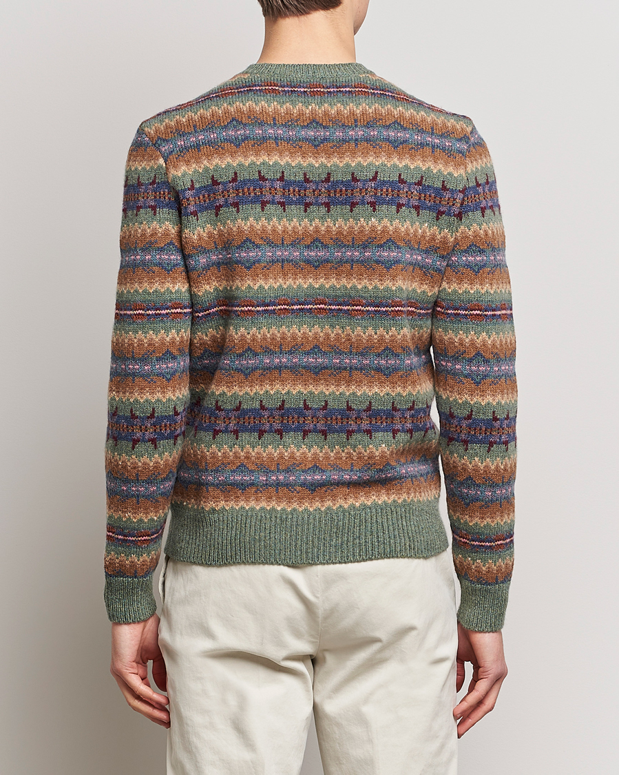 Men | Sweaters & Knitwear | Ralph Lauren Purple Label | Fairisle Jacquard Sweater Tan Multi