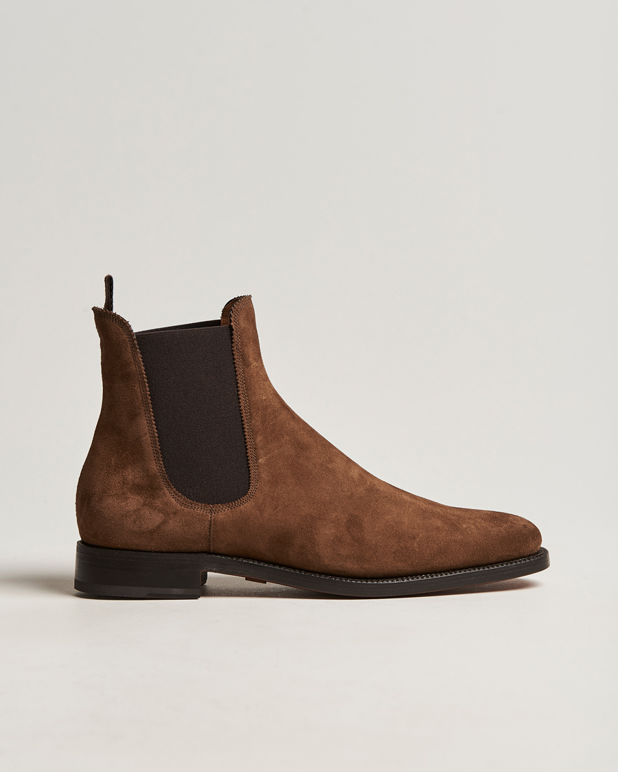 Men | Ralph Lauren Purple Label Penfield Chelsea Boots Chestnut Suede | Ralph Lauren Purple Label | Penfield Chelsea Boots Chestnut Suede