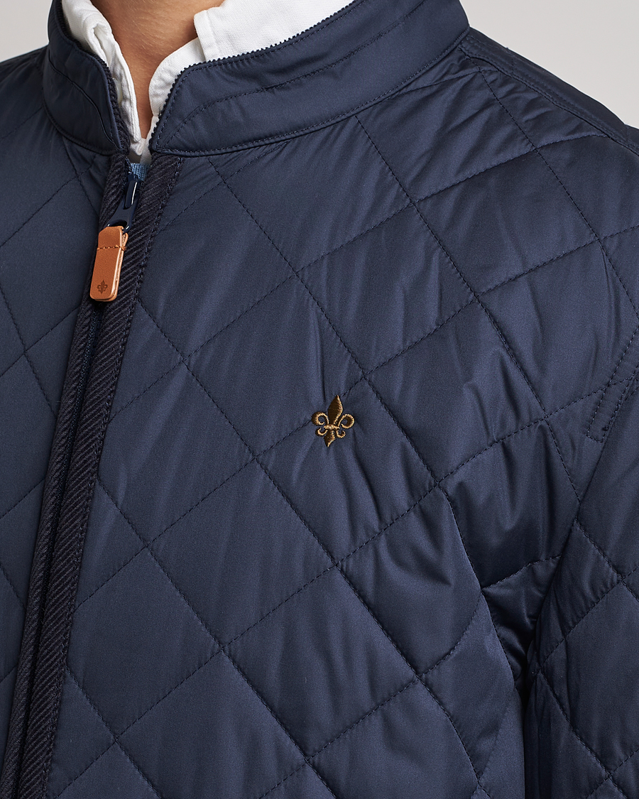 Men | Coats & Jackets | Morris | Teddy Quilted Jacket Old Blue