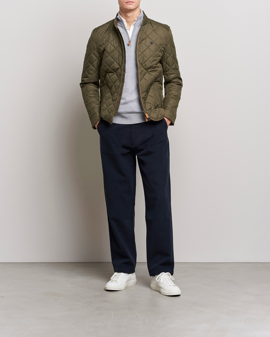 Men | Coats & Jackets | Morris | Teddy Quilted Jacket Olive