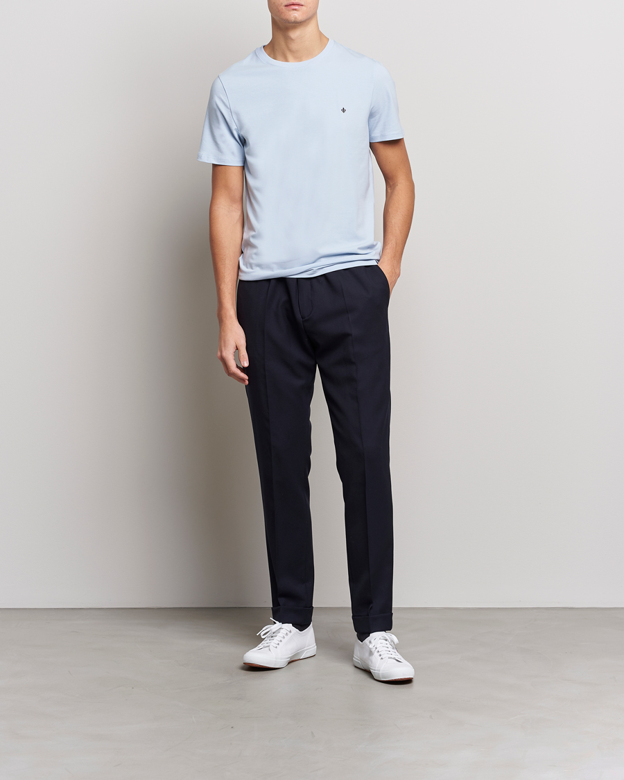 Men | T-Shirts | Morris | James Crew Neck T-shirt Light Blue