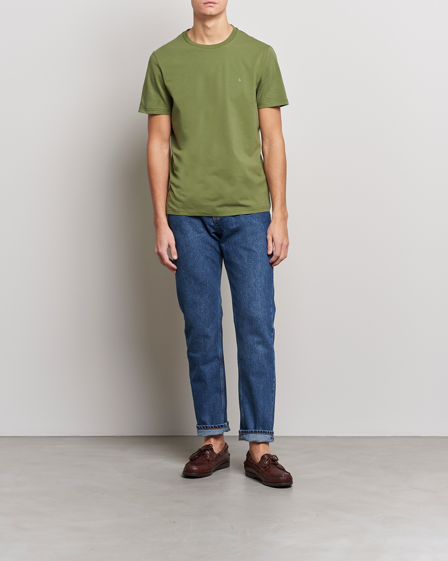 Men | T-Shirts | Morris | James Crew Neck T-shirt Olive