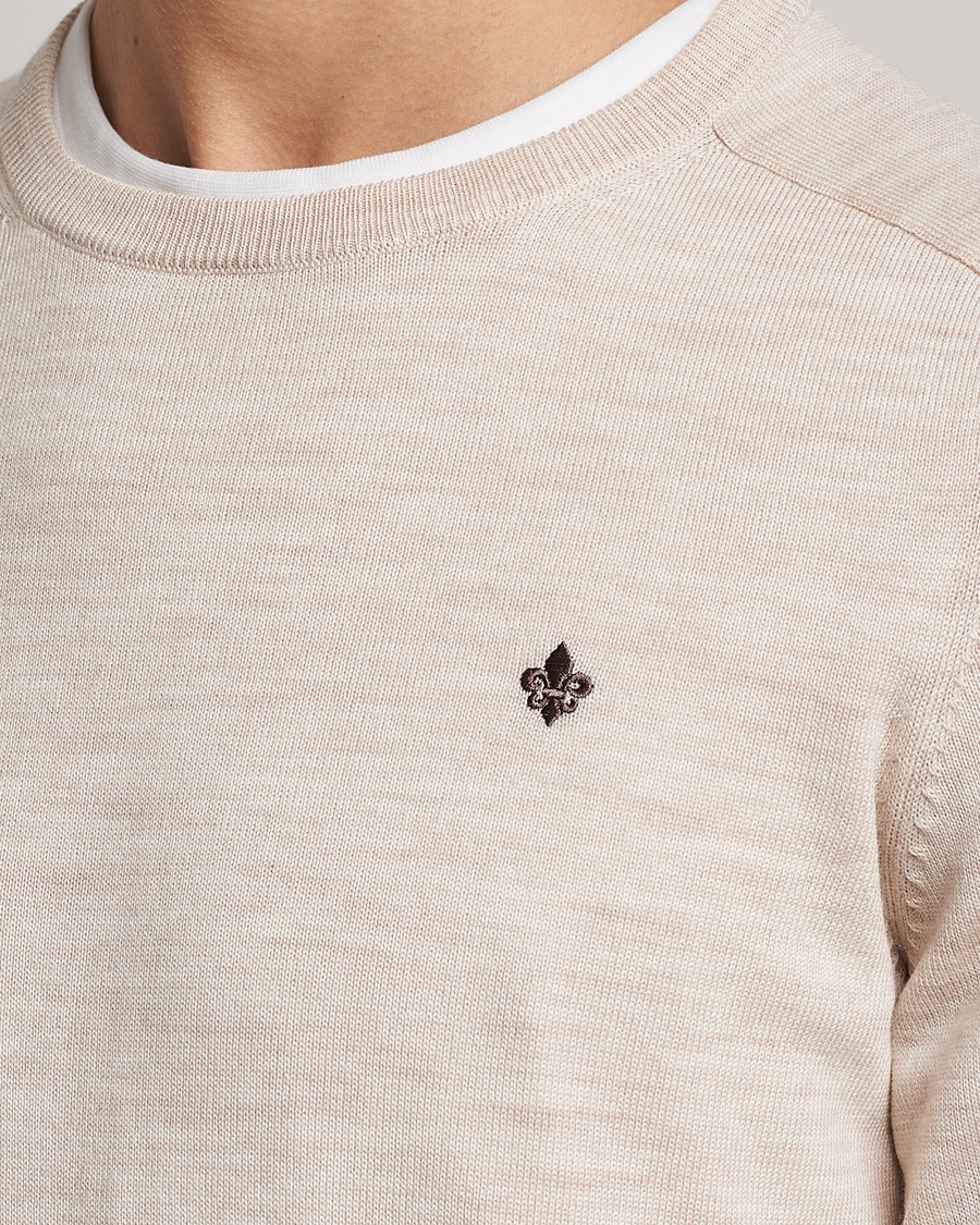 Men | Sweaters & Knitwear | Morris | Merino Crew Neck Pullover Ecru