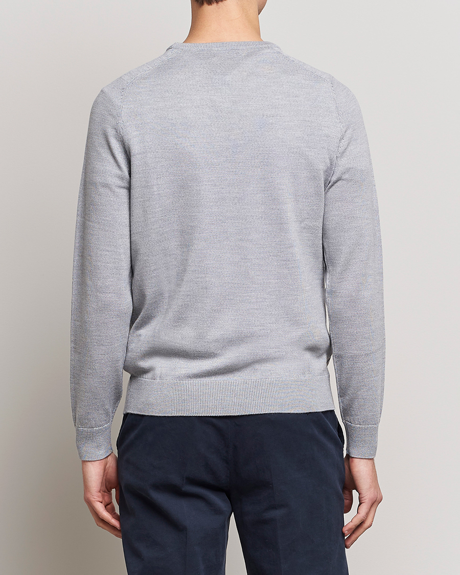 Men | Sweaters & Knitwear | Morris | Merino Crew Neck Pullover Grey