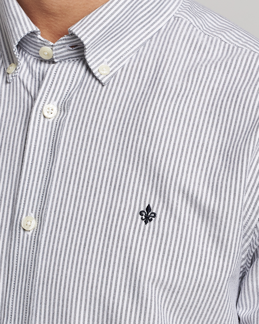 Men | Shirts | Morris | Douglas Oxford Striped Shirt Blue