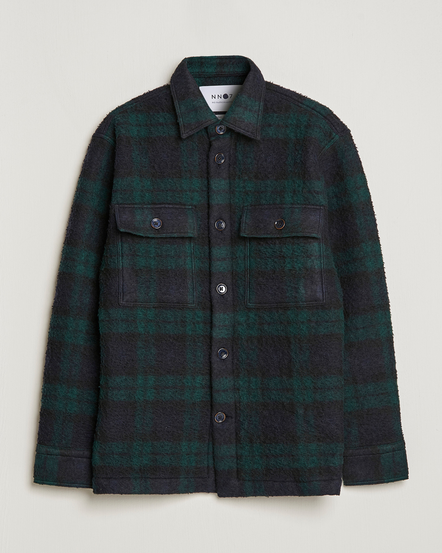 Men | Coats & Jackets | NN07 | Soren Blackwatch Checked Jacket Navy/Green