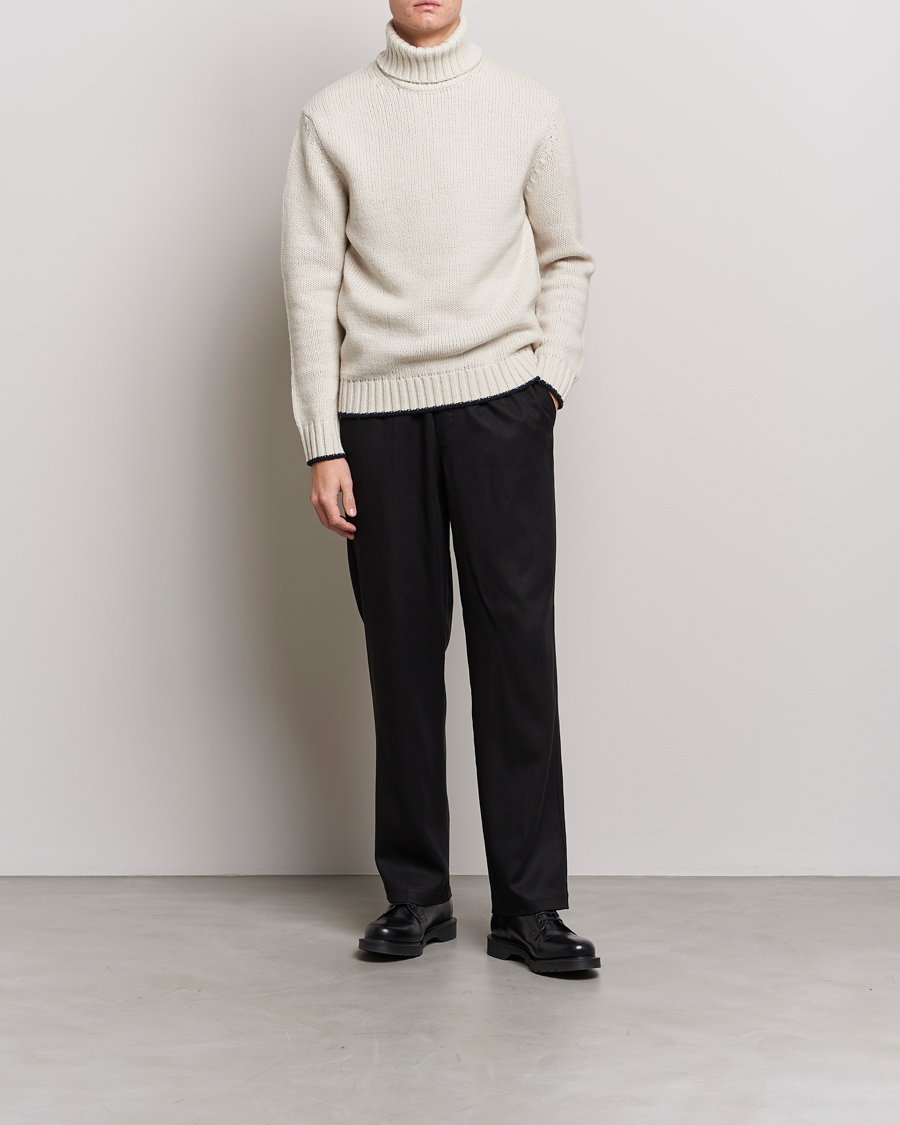 Men | Sweaters & Knitwear | NN07 | Bert Knitted Rollneck Ecru