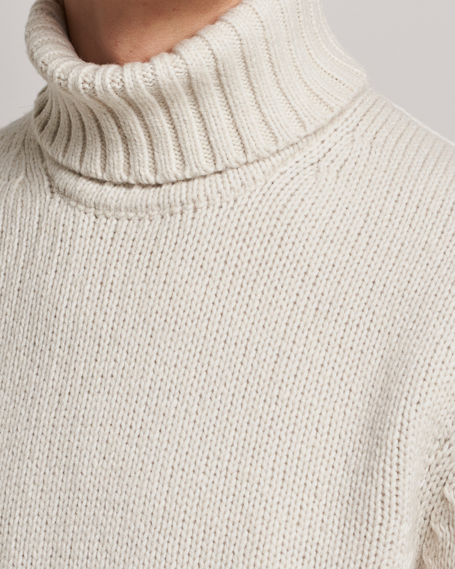 Men | Sweaters & Knitwear | NN07 | Bert Knitted Rollneck Ecru