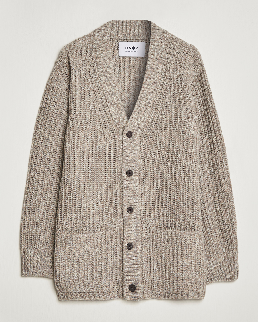 Men | Sweaters & Knitwear | NN07 | Benzon Knitted Cardigan Stone