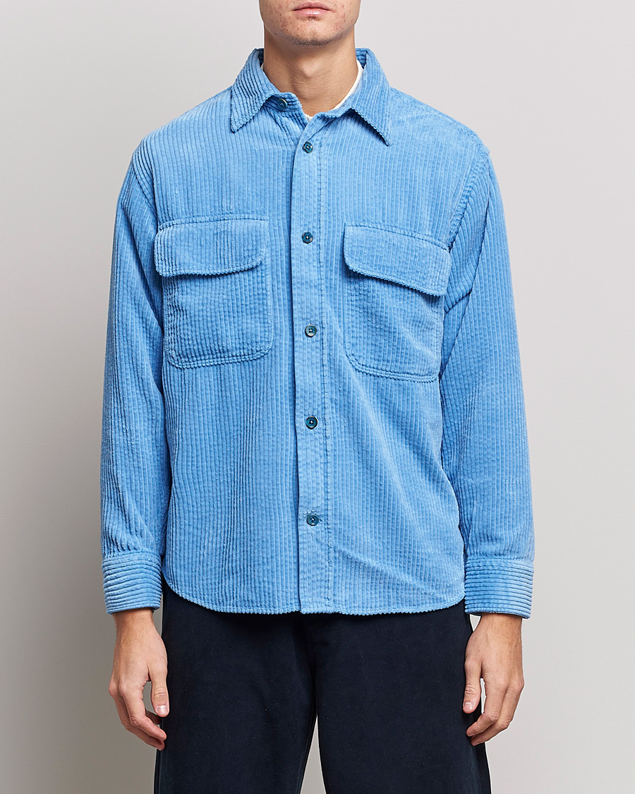Men |  | NN07 | Folmer Corduroy Shirt Cobalt Blue