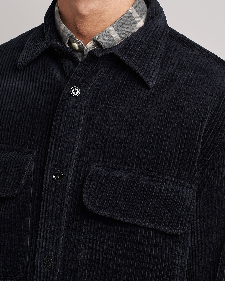 Men | Shirts | NN07 | Folmer Corduroy Overshirt Black