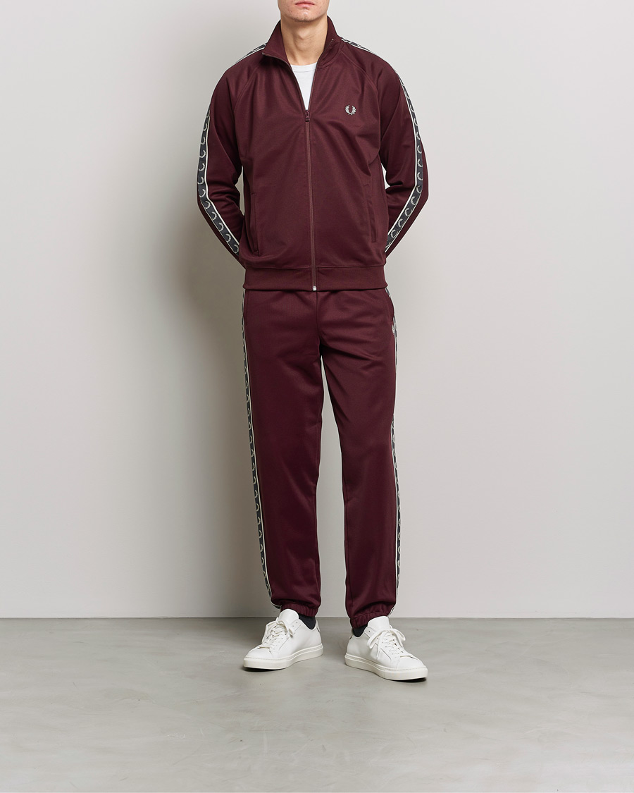 Men |  | Fred Perry | Taped Track Pants Oxblood
