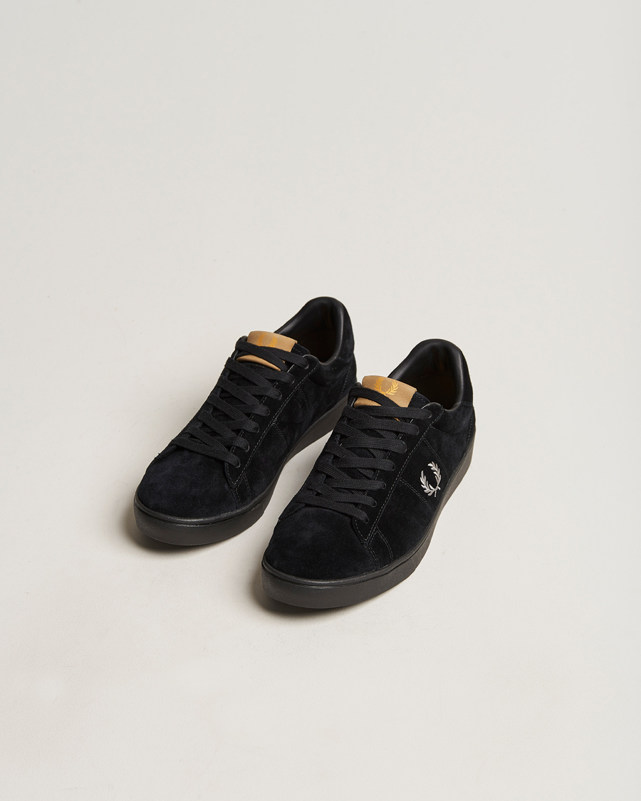 Men | Fred Perry Spencer Suede Sneaker Black | Fred Perry | Spencer Suede Sneaker Black