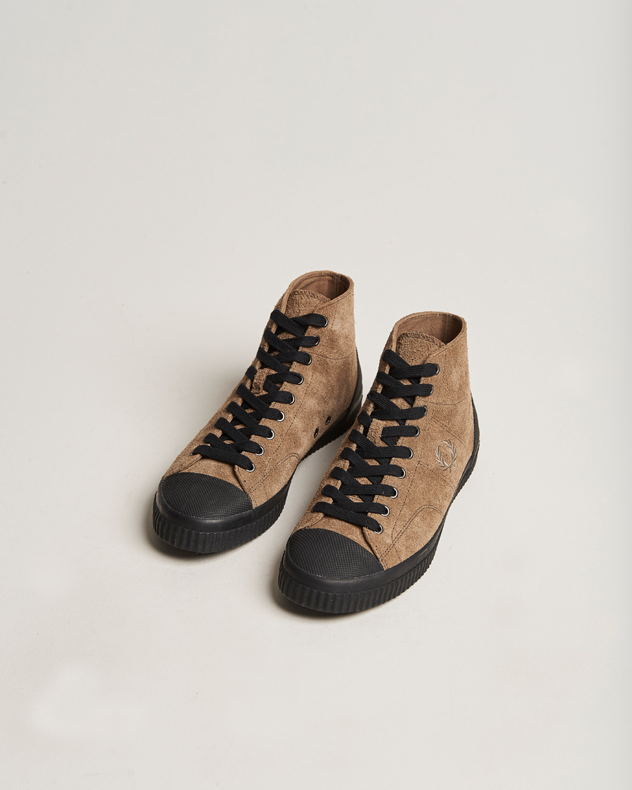 Men | Fred Perry Huges Mid Suede Sneaker Bark | Fred Perry | Huges Mid Suede Sneaker Bark
