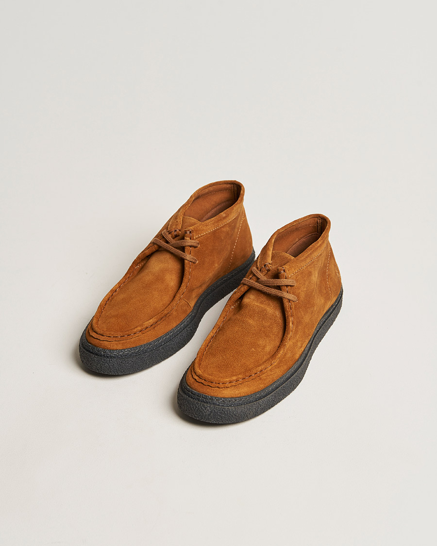 Men | Chukka Boots | Fred Perry | Dawson Mid Suede Nut Flake