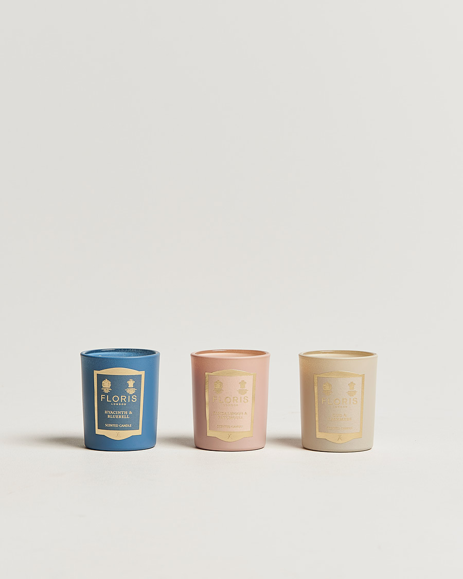 Men | Scented Candles | Floris London | Mini Candle Collection 3x70g 