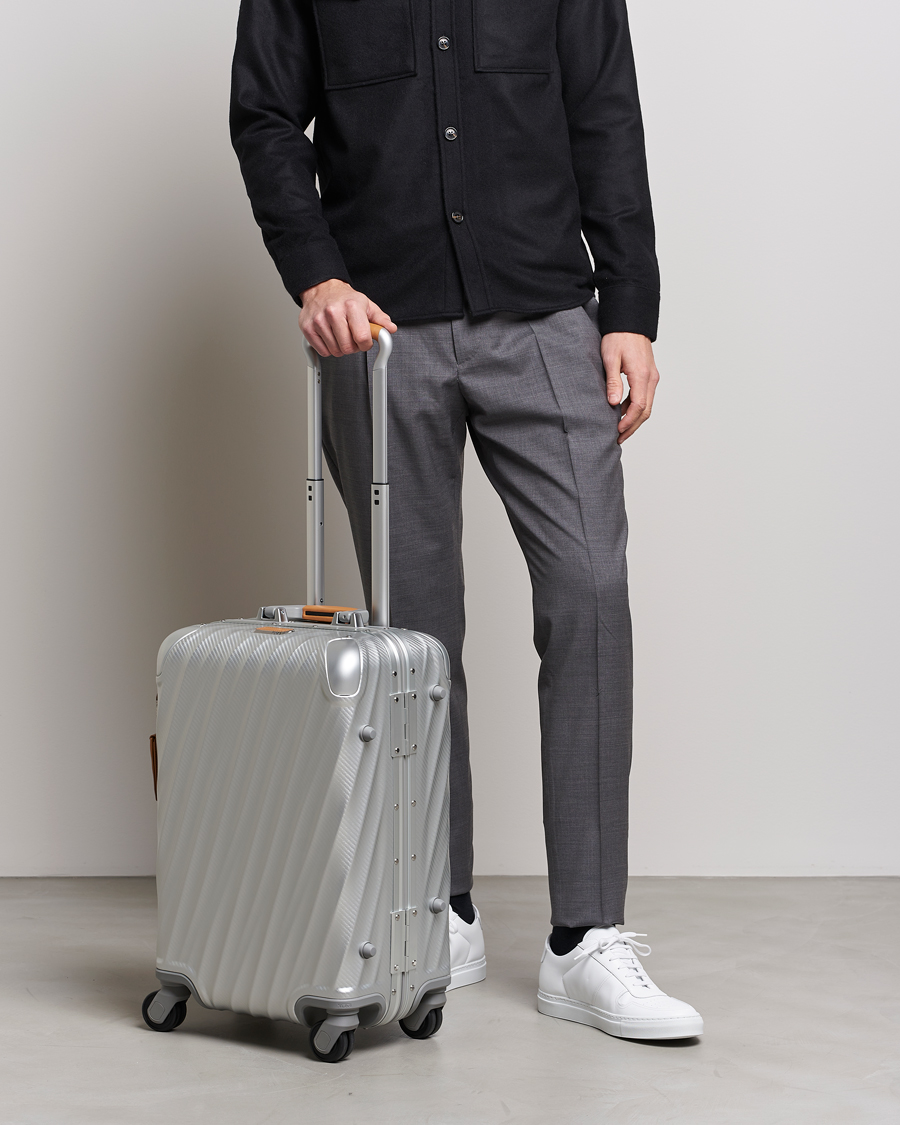 Men | Bags | TUMI | International Carry-on Aluminum Trolley Texture Silver