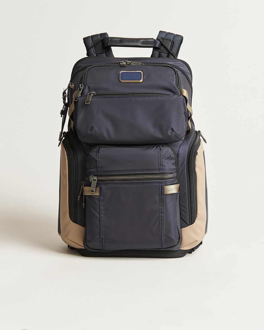 Men | TUMI Alpha Bravo Nomadic Backpack Midnight Navy/Khaki | TUMI | Alpha Bravo Nomadic Backpack Midnight Navy/Khaki