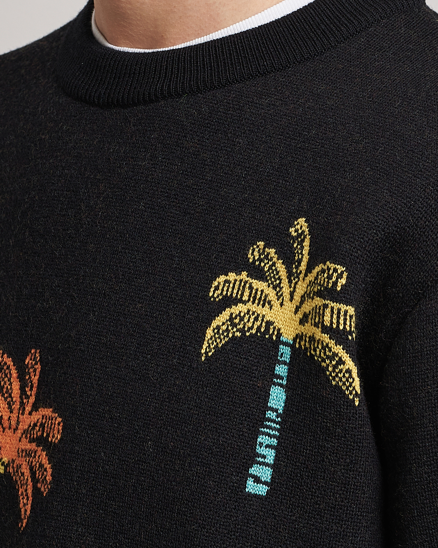 Alanui Palm Tree Jacquard Sweater Black at CareOfCarl.com