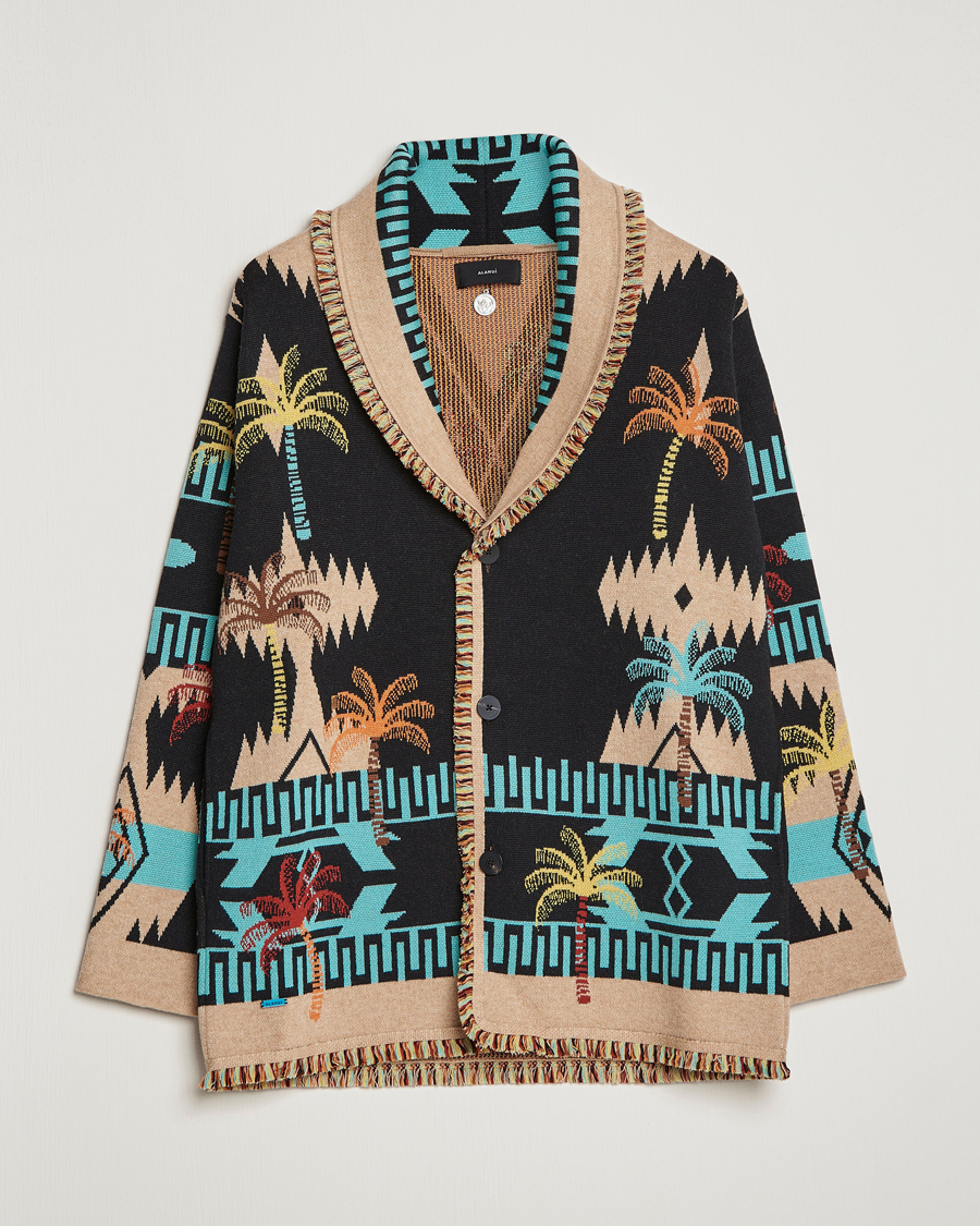 Men | Sweaters & Knitwear | Alanui | Palm Tree Jacquard Cardigan Multicolor