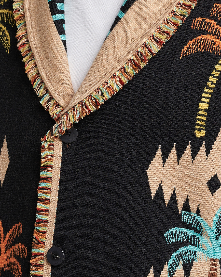 Men | Sweaters & Knitwear | Alanui | Palm Tree Jacquard Cardigan Multicolor