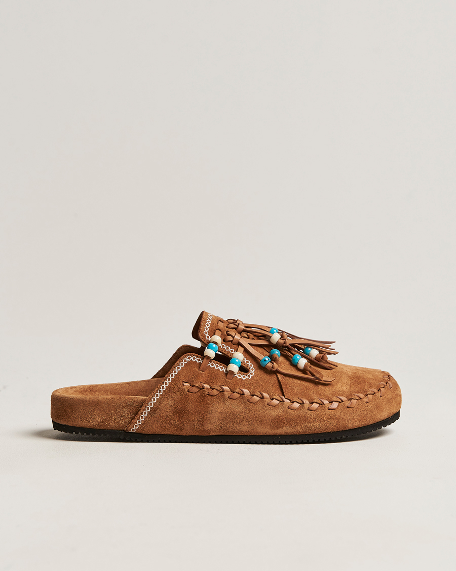 Men | Alanui Salvation Mountain Mule Brown Suede | Alanui | Salvation Mountain Mule Brown Suede