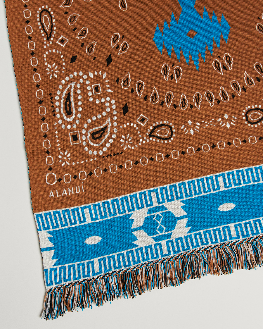 Men | Alanui Bandana Jacquard Blanket Brown | Alanui | Bandana Jacquard Blanket Brown