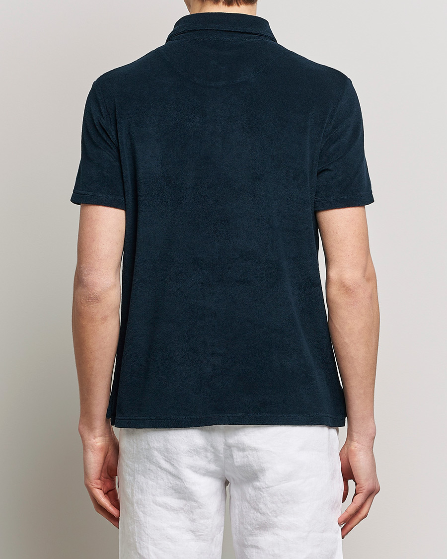 Men | Polo Shirts | Altea | Short Sleeve Terry Polo Navy