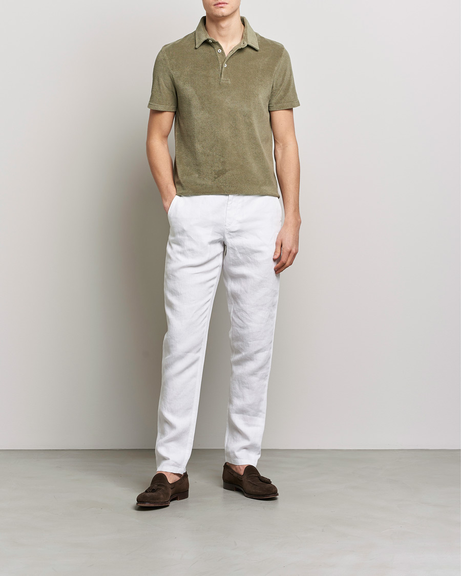Men | Polo Shirts | Altea | Short Sleeve Terry Polo Olive