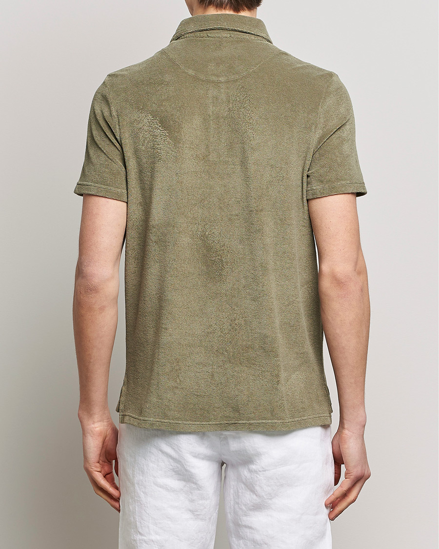 Men | Polo Shirts | Altea | Short Sleeve Terry Polo Olive