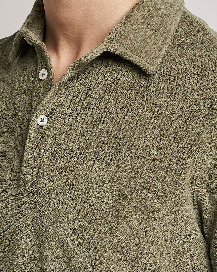 Men | Polo Shirts | Altea | Short Sleeve Terry Polo Olive