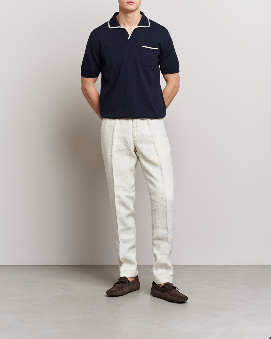 Men | Polo Shirts | Altea | Short Sleeve Riviera Polo Navy