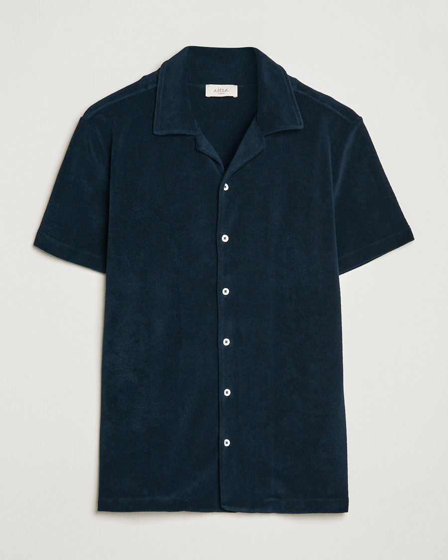 Men | Shirts | Altea | Terry Bowling Shirt Navy